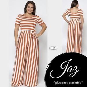 2pc wide leg pants and crop top